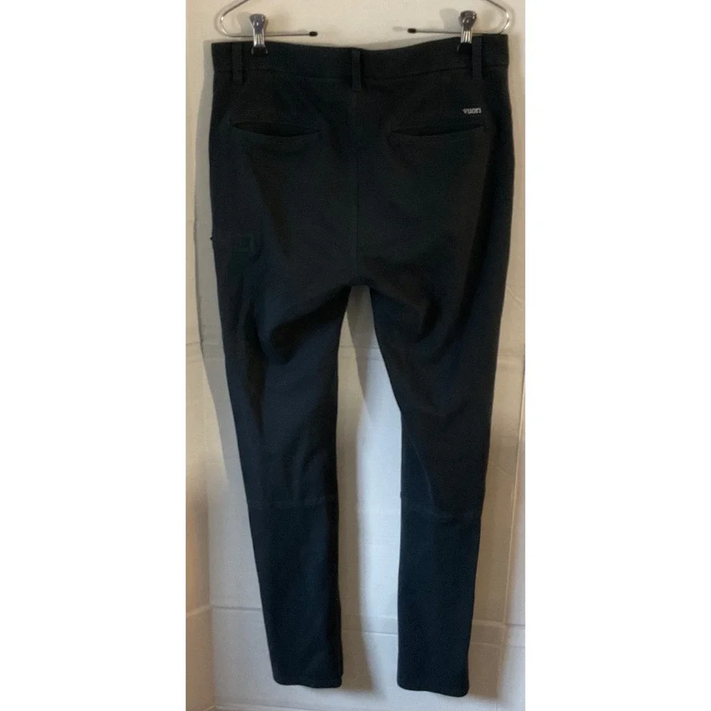 Vuori Mens Aim Pant V420 black Performance Chino Slim Fit Size 32